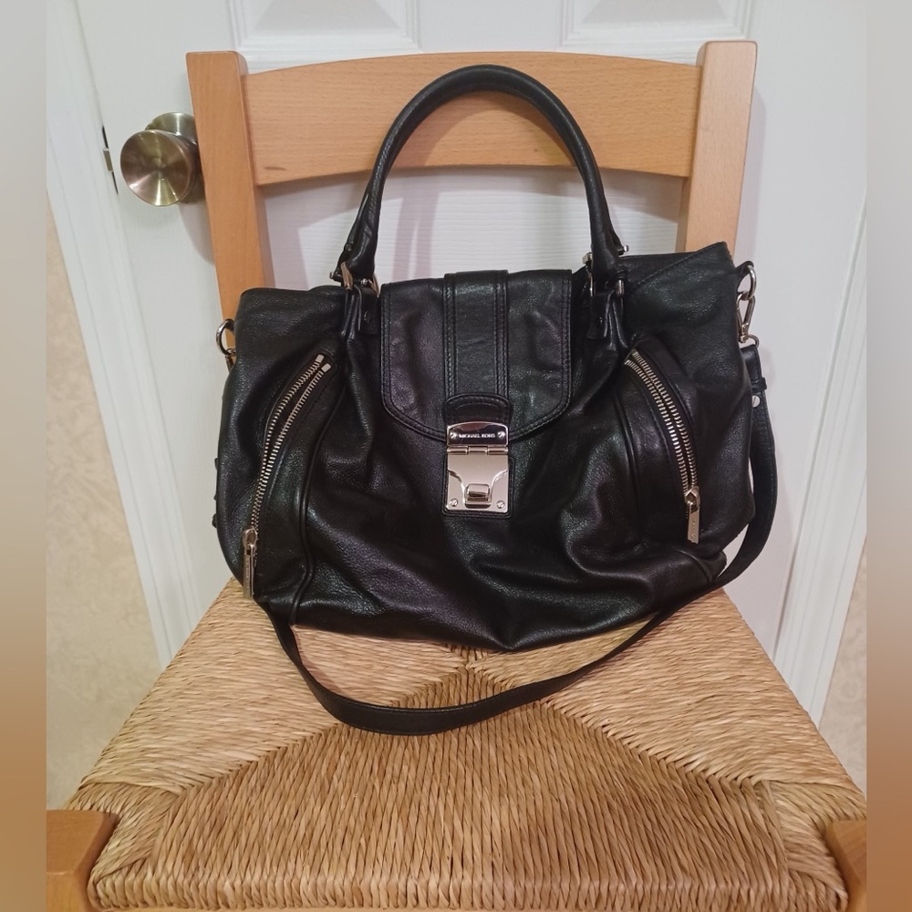 Used Michael Kors Black Leather Women's Bag